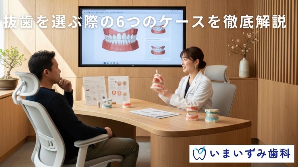 抜歯を選ぶ際の6つのケースを徹底解説
